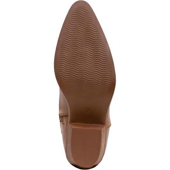 Women's Brown Embroidery Western Cowgirl Boots Pull On Pointy Toe Mid Calf - Picture 7 of 7